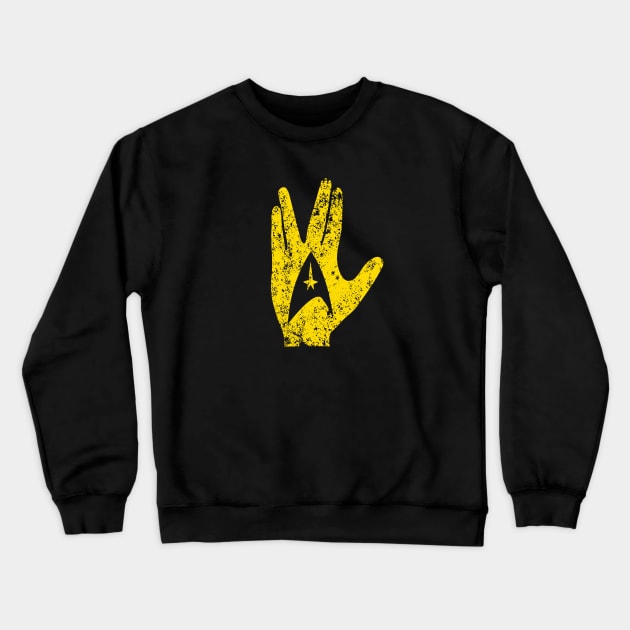 LIVE LONG AND PROSPER Crewneck Sweatshirt by KARMADESIGNER T-SHIRT SHOP